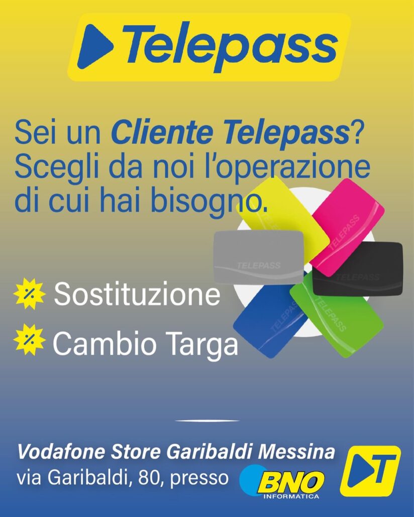 Volantino Telepass Point Vodafone Store