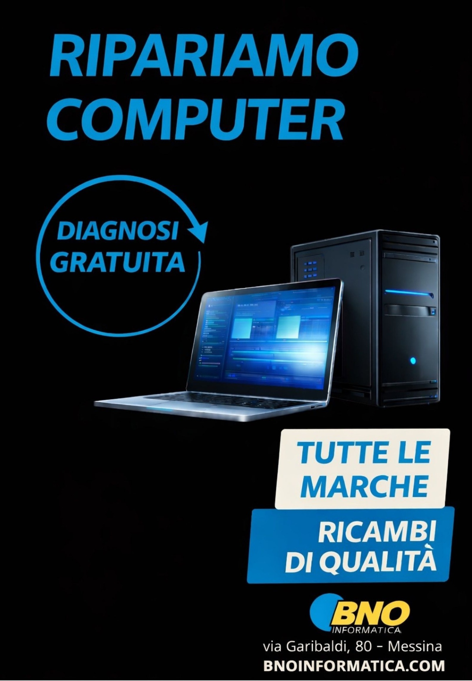 Riparazione computer a Messina - BNO Informatica